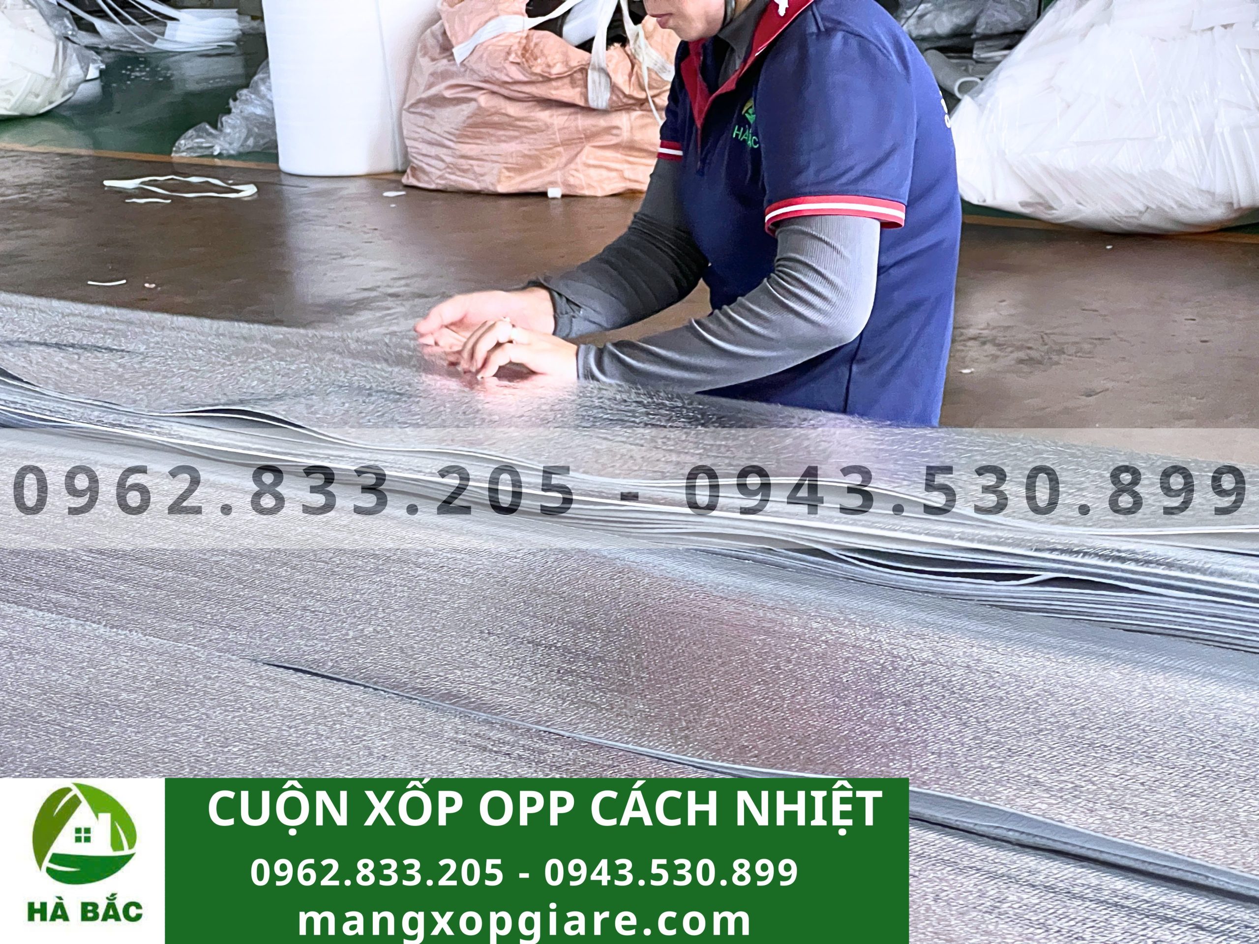 Cuộn xốp OPP cách nhiệt 2mm