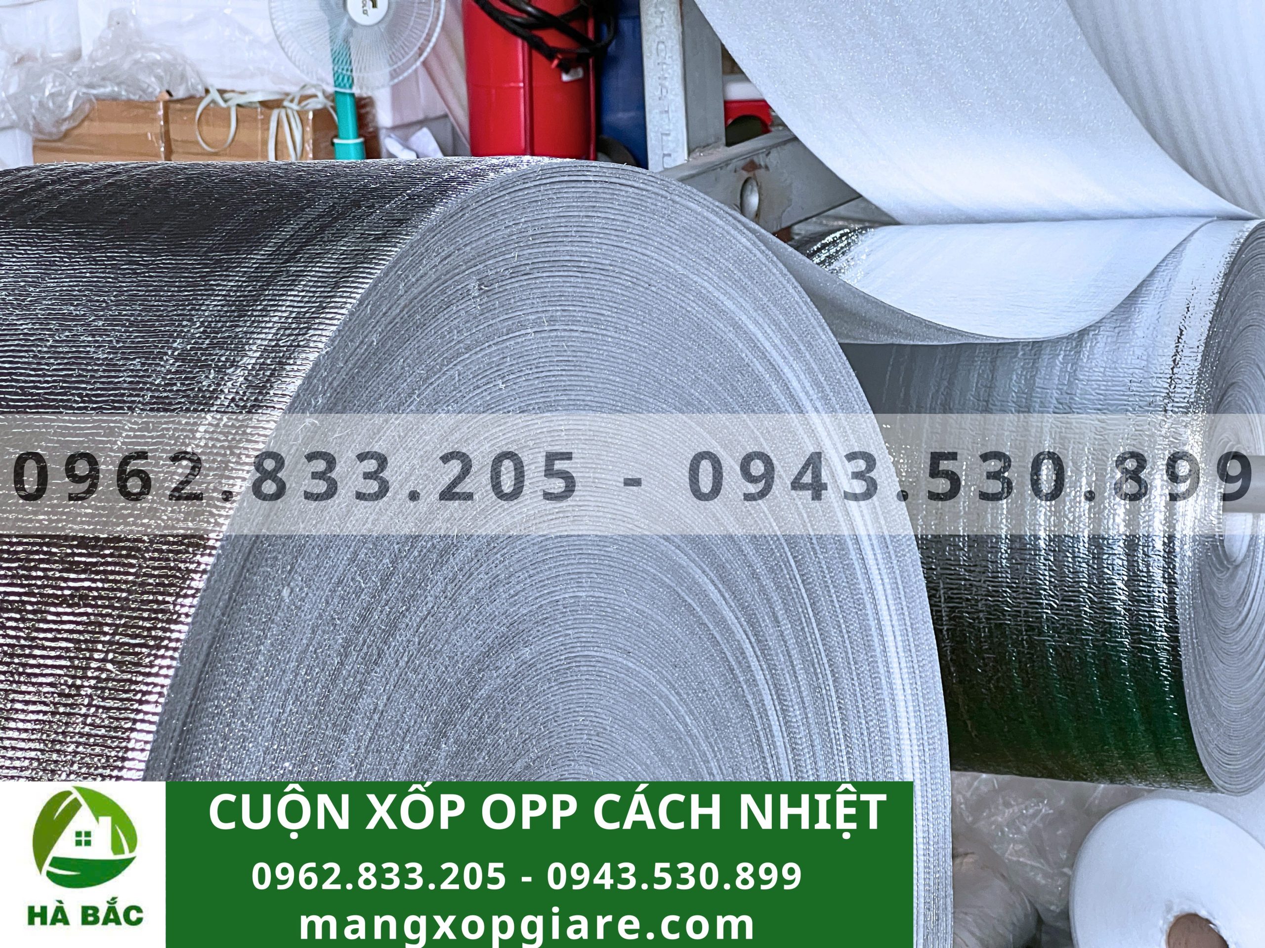 Cuộn xốp OPP cách nhiệt 2mm