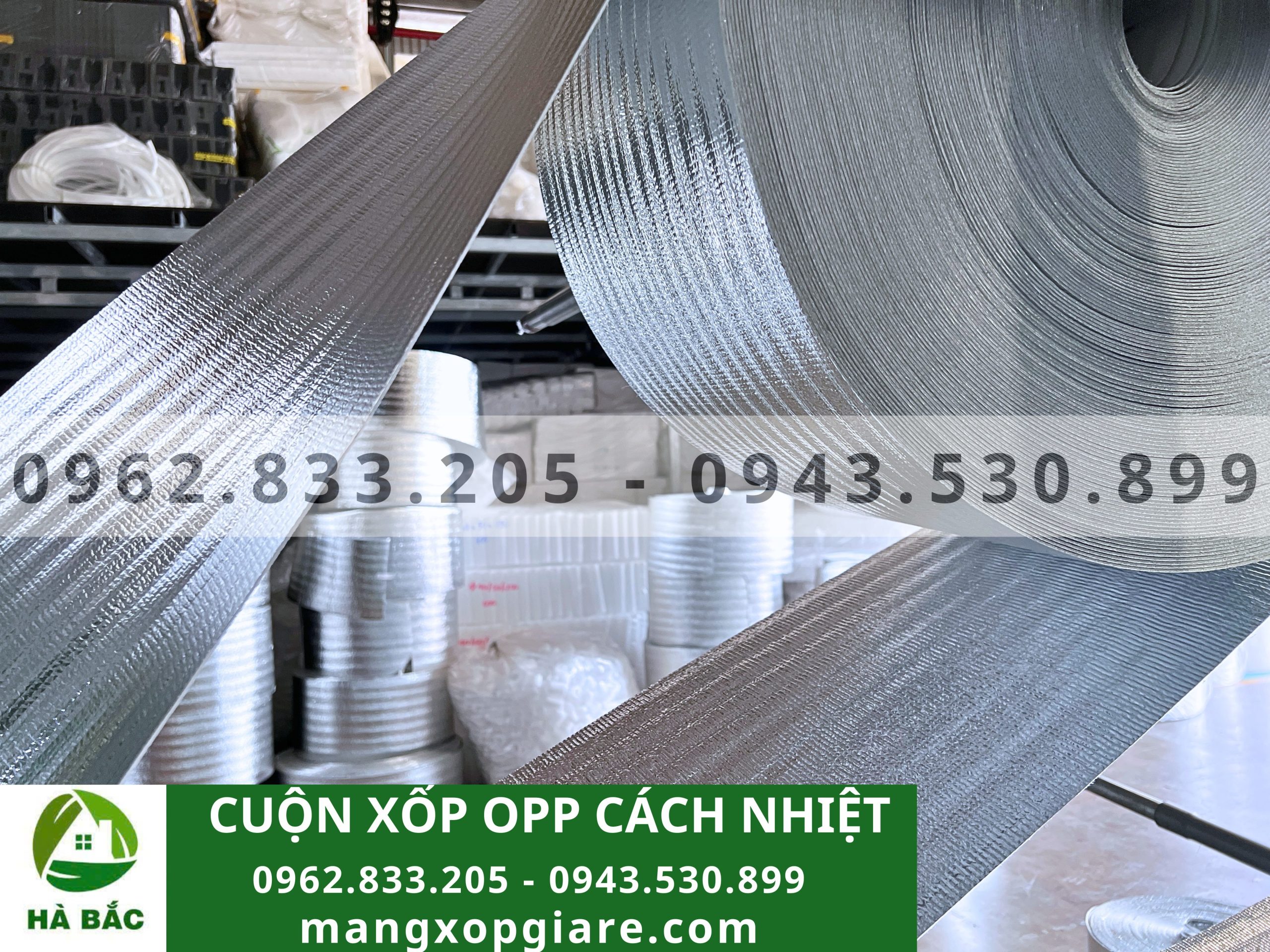 Cuộn xốp OPP cách nhiệt 2mm