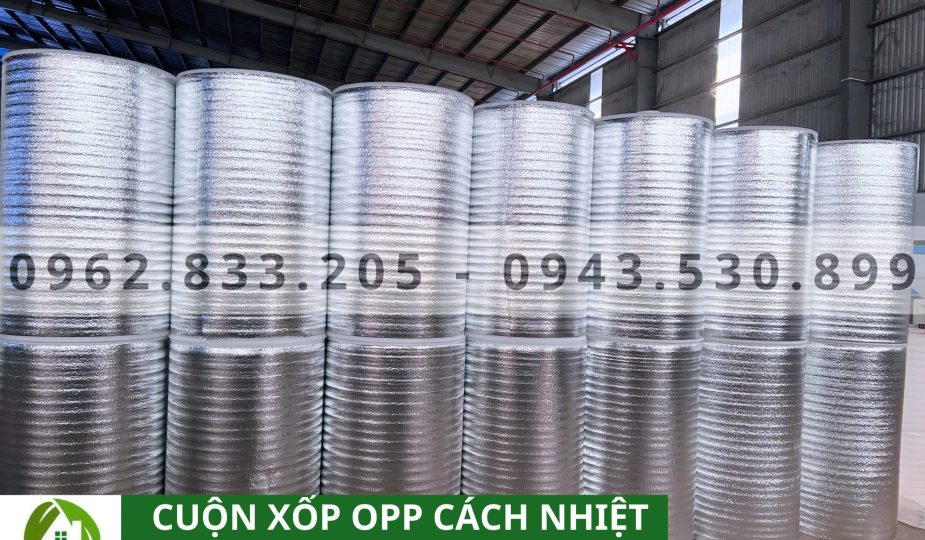Cuộn xốp OPP cách nhiệt 2mm