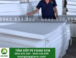 Tấm mút xốp pe foam dày 5cm