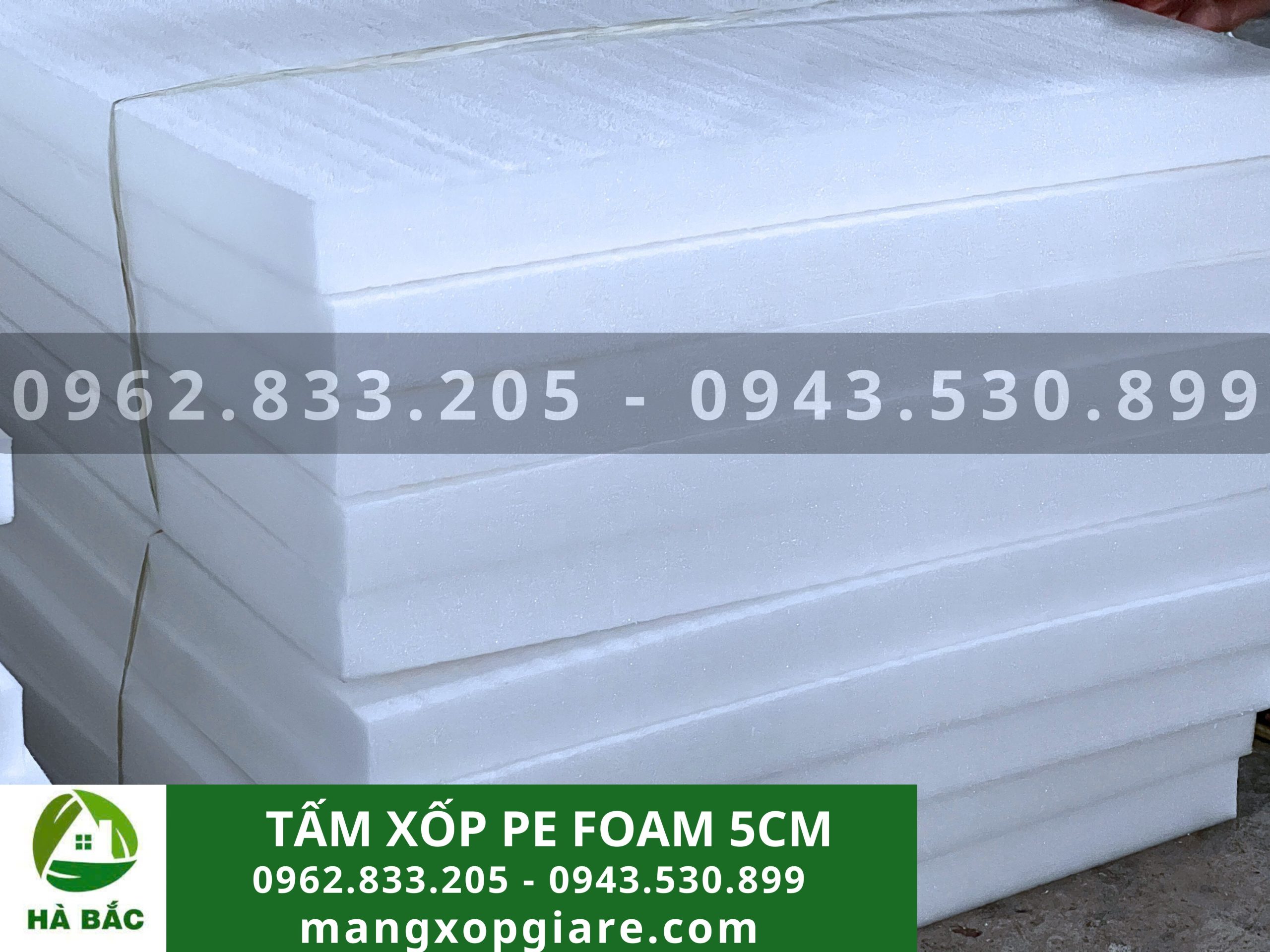 Tấm mút xốp pe foam dày 5cm