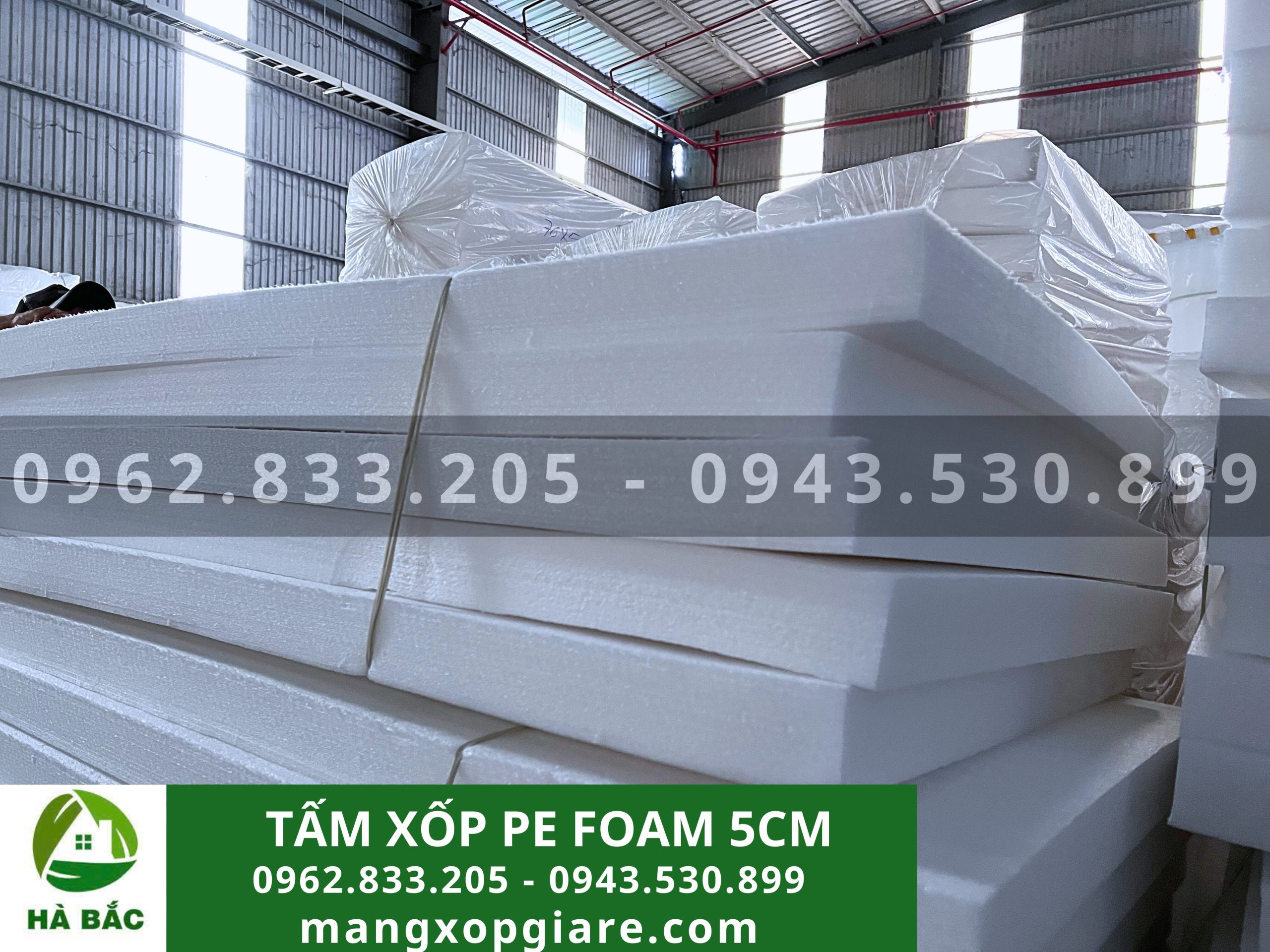 Tấm mút xốp pe foam dày 5cm