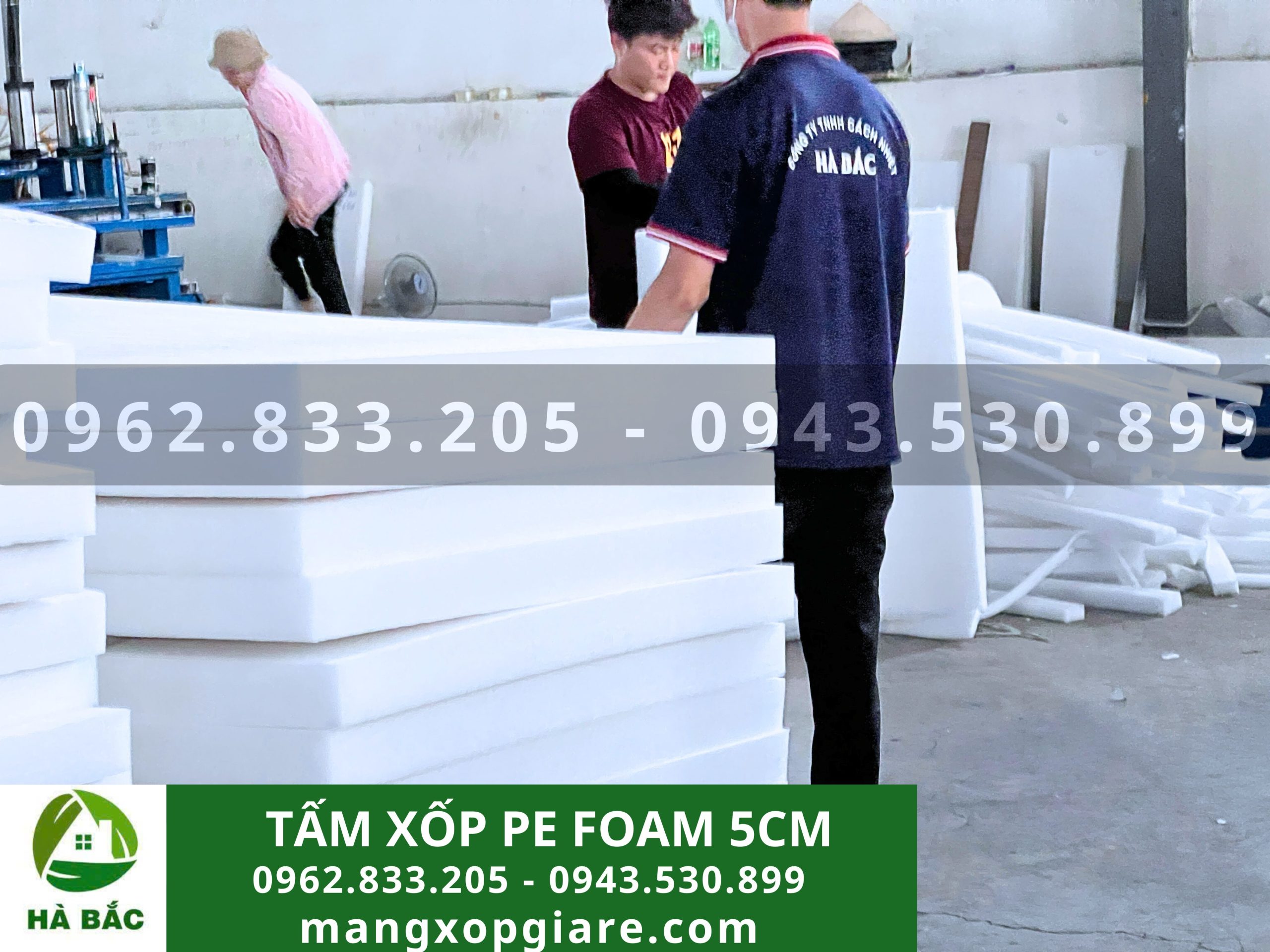 Tấm mút xốp pe foam dày 5cm