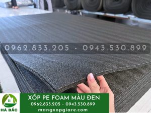 Tấm xốp pe foam màu đen
