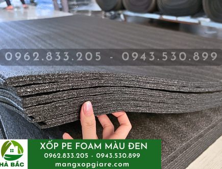 Tấm xốp pe foam màu đen