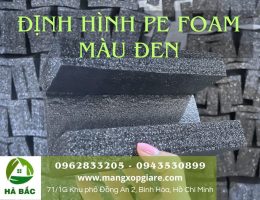 xốp pe foam định hình màu đen
