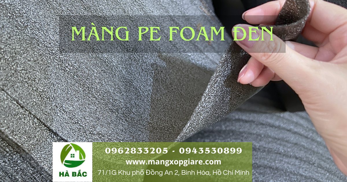 Màng xốp pe foam đen