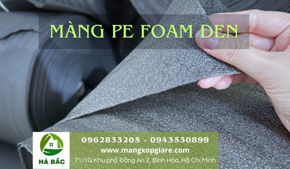 Màng xốp pe foam đen