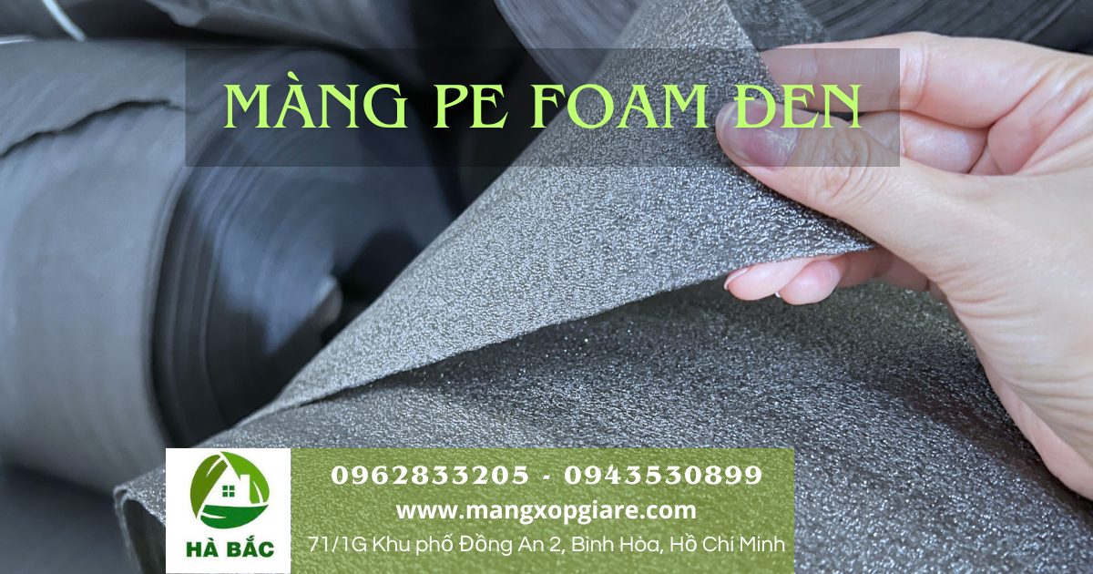 Màng xốp pe foam đen