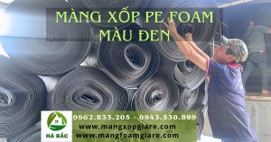 màng xốp pe foam màu đen 5mm