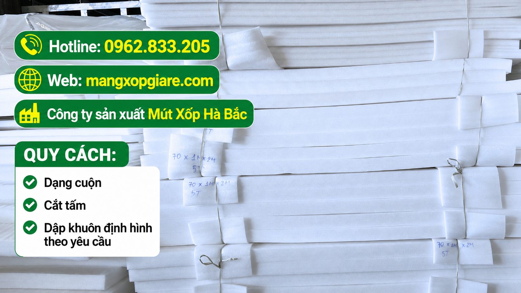 Xốp Dẻo Pe Foam