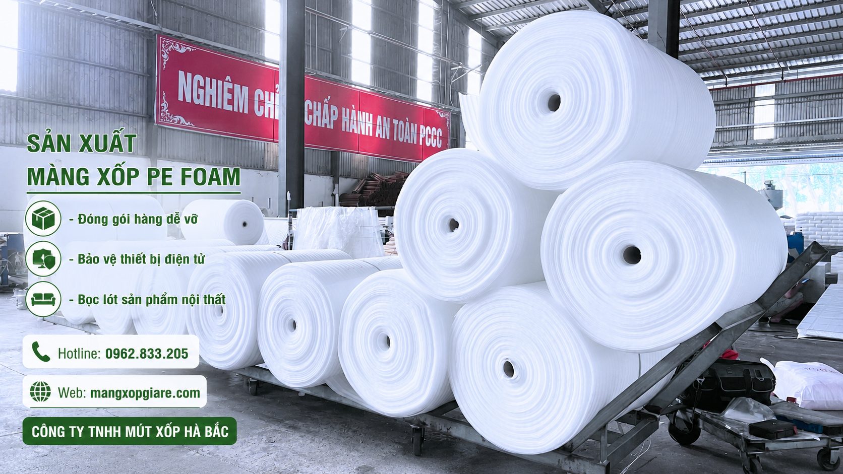 cuộn mút xốp pe foam 5mm