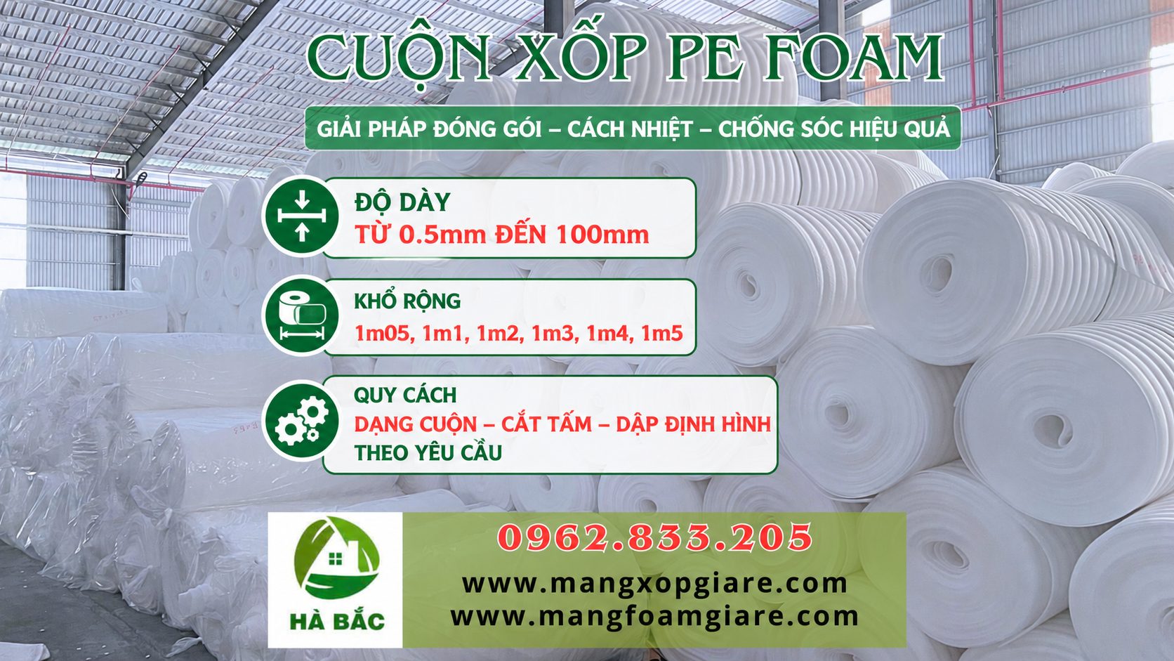 Xốp PE Foam 2mm