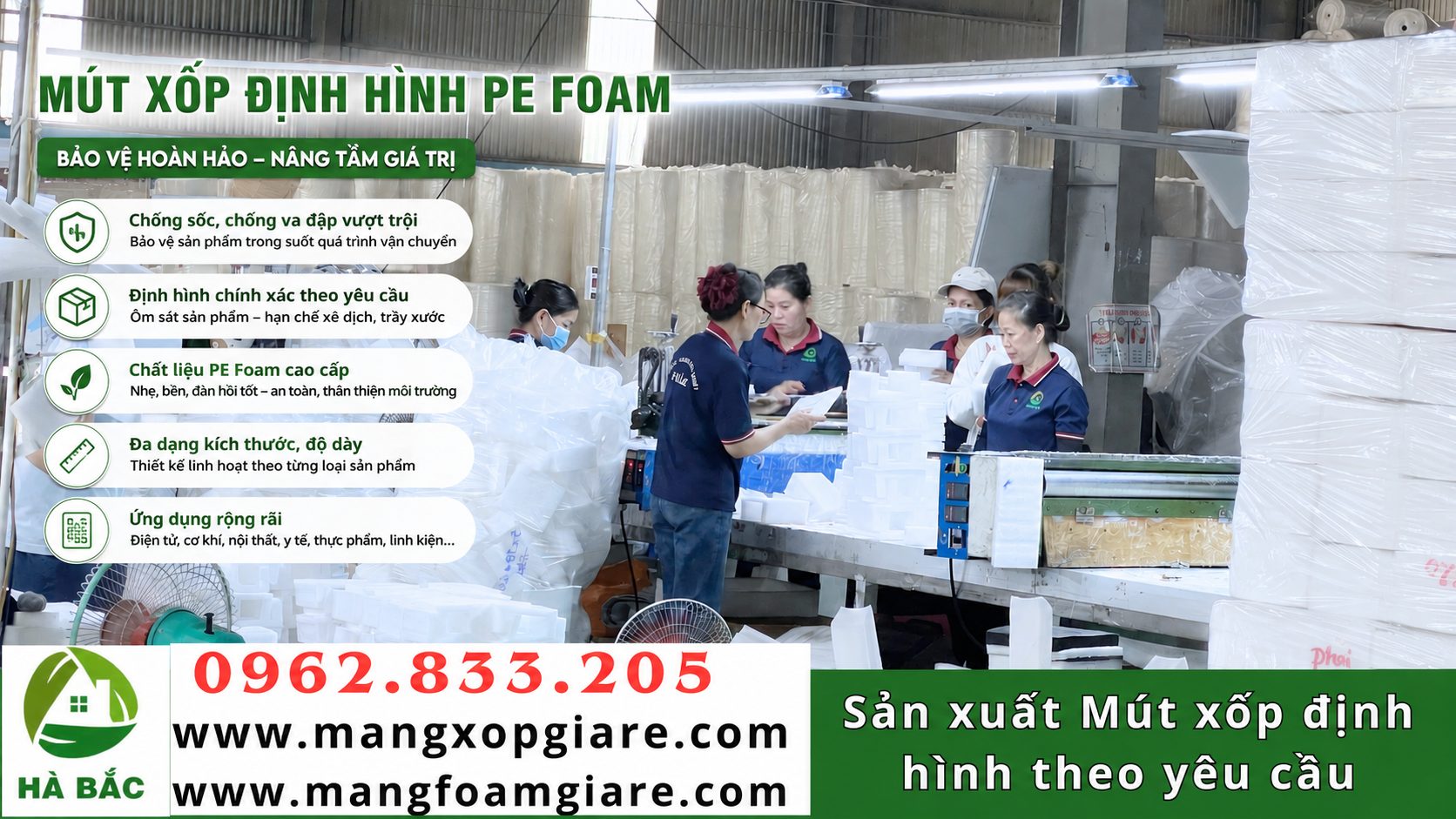 Xốp PE Foam Định Hình Xốp PE Foam Định Hình