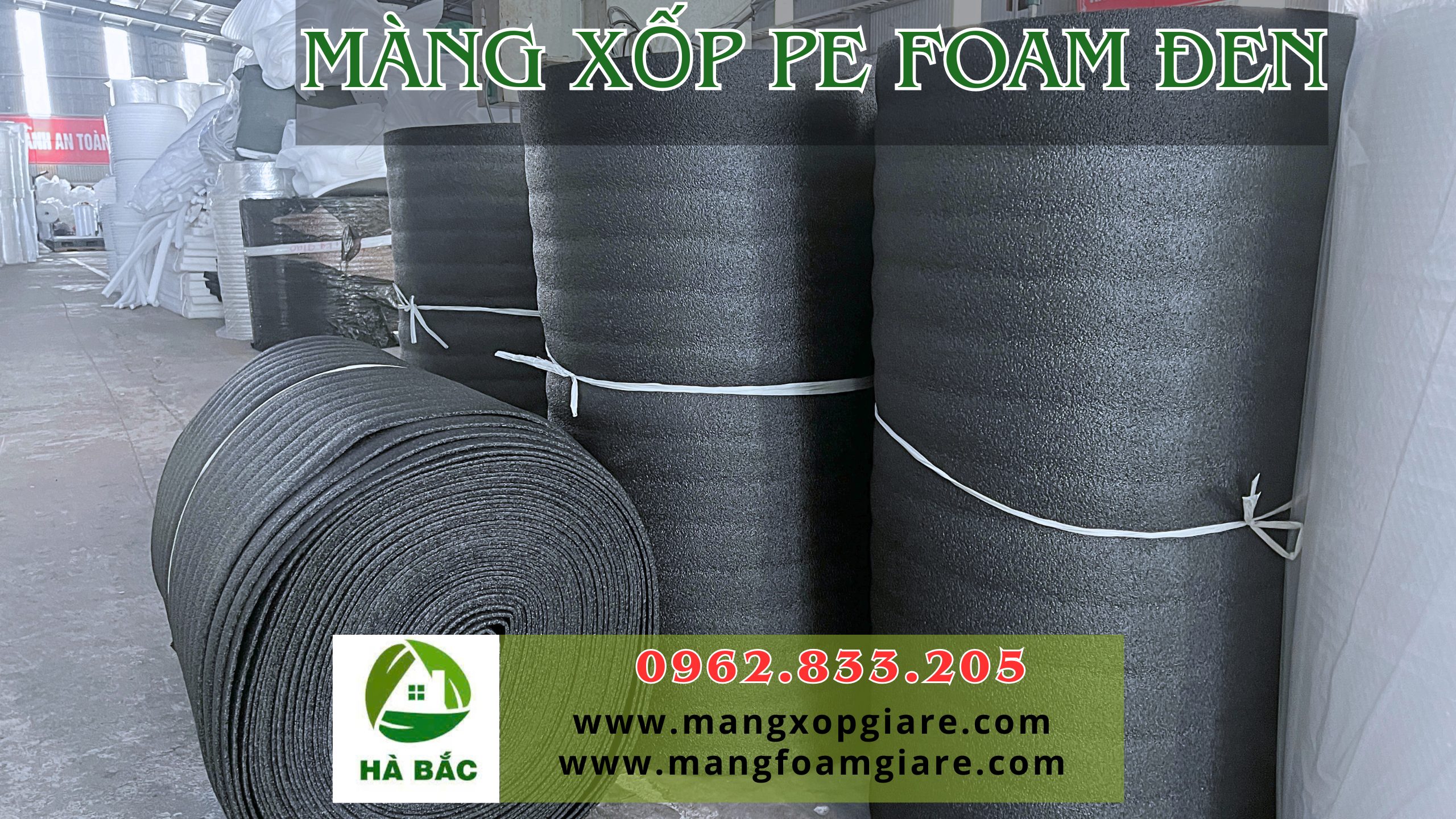 Mút xốp pe foam đen