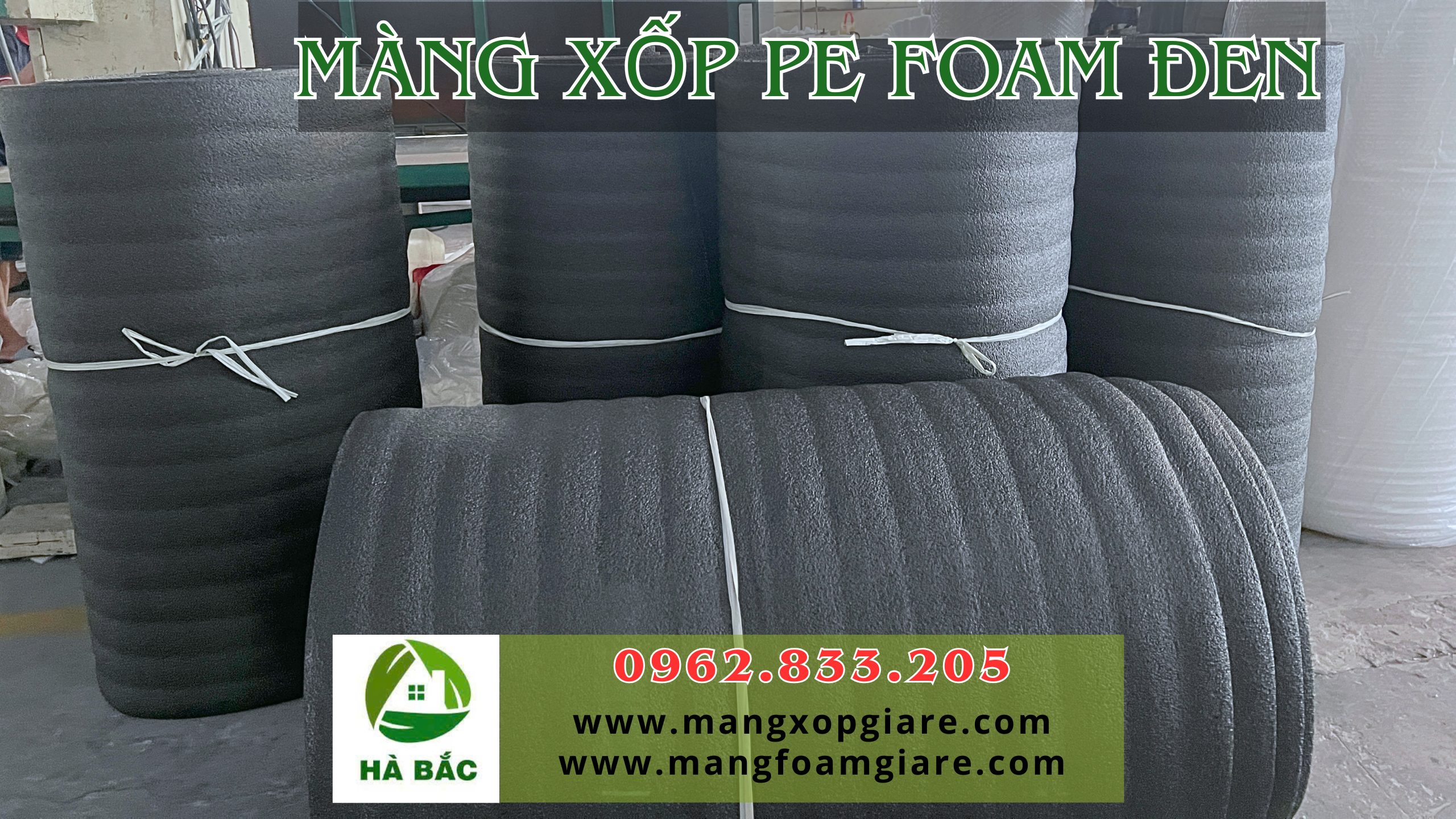 Mút xốp pe foam đen