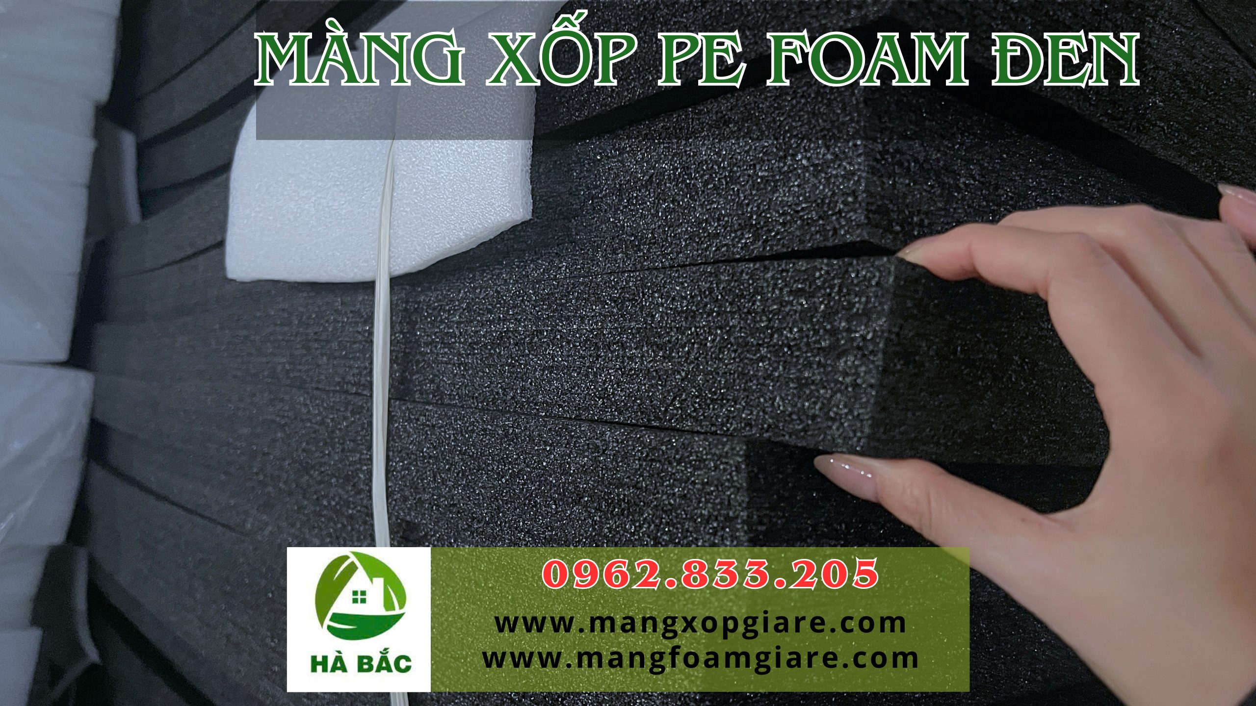 Mút xốp pe foam đen