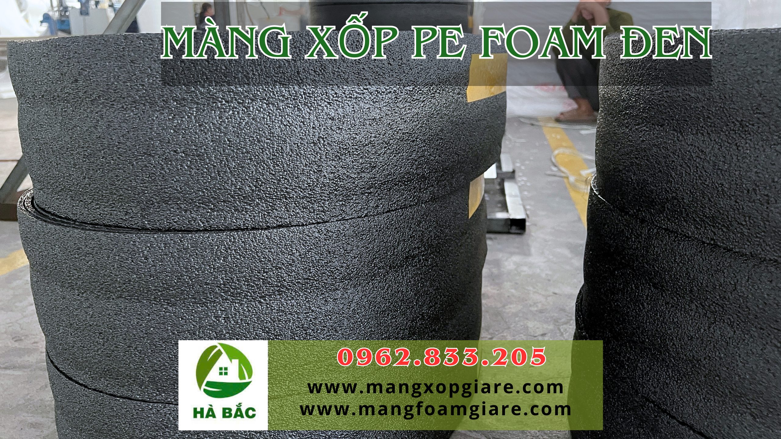 Mút xốp pe foam đen