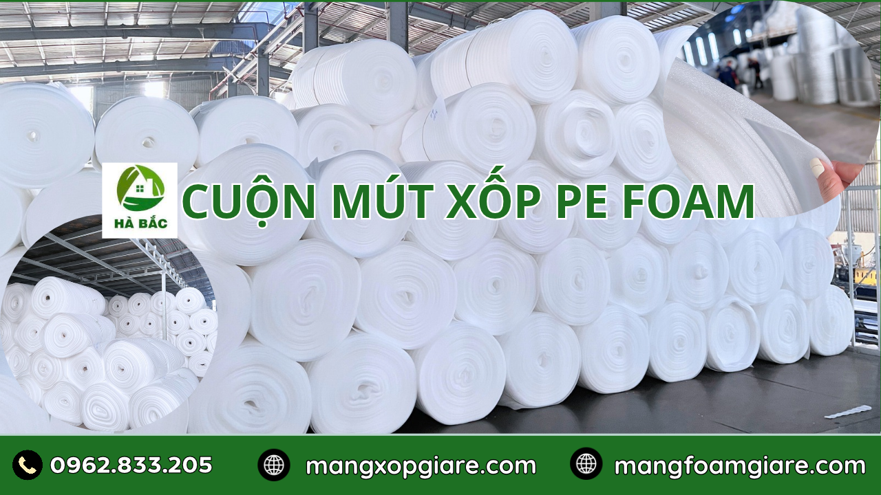 Cuộn Mút Xốp Pe Foam 3mm Cuộn Mút Xốp Pe Foam 3mm