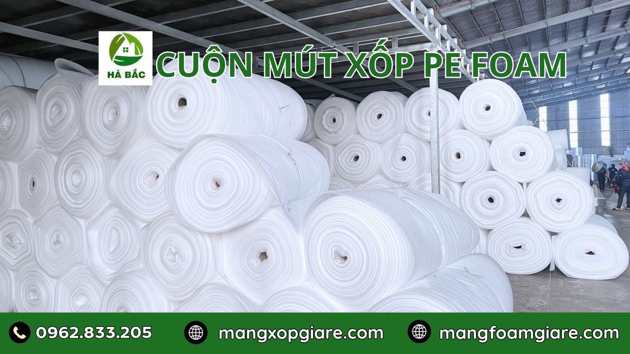 Cuộn Mút Xốp Pe Foam 3mm Cuộn Mút Xốp Pe Foam 3mm