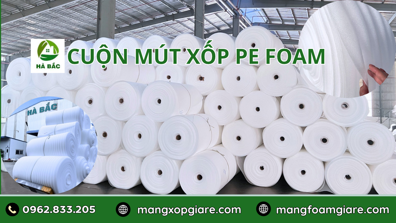 Cuộn Mút Xốp Pe Foam 3mm Cuộn Mút Xốp Pe Foam 3mm